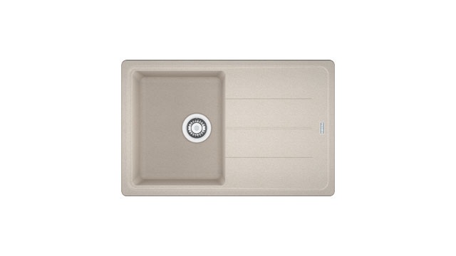 Franke Boston BFG 611-78 Lavello da Incasso in Fragranite Beige con 1 Vasca e Gocciolatoio Reversibile - Dimensioni 780 x 500 mm