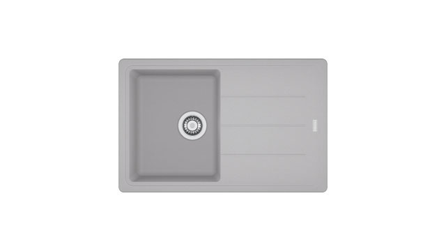 Franke Boston BFG 611-78 - Lavello da Incasso in Fragranite Alluminio, 1 Vasca, Dimensioni 780 x 500 mm, Gocciolatoio Reversibile