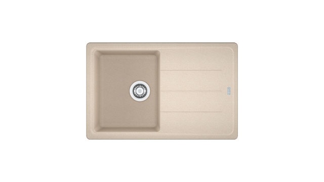 Franke Boston BFG 611-78 Lavello da Incasso in Fragranite Avena, 1 Vasca con Gocciolatoio Reversibile, Dimensioni 780 x 500 mm