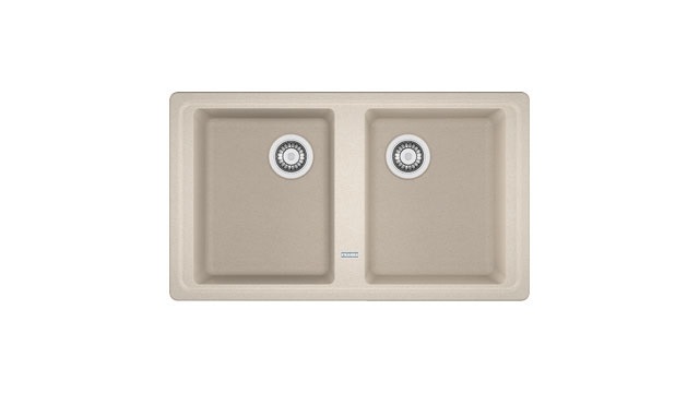 Franke Lavello da Incasso Boston BFG 620 in Fragranite Sahara, 2 Vasche 86 x 50 cm, Profondità 20 cm
