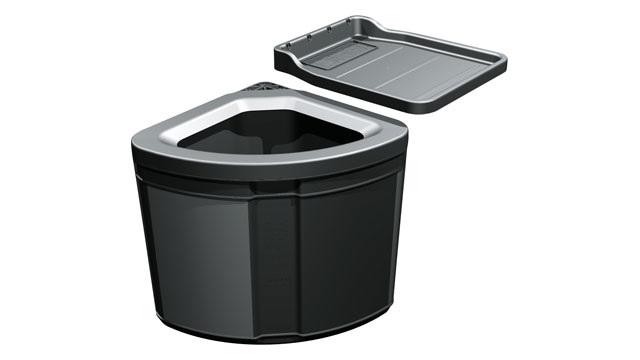 Franke Sorter Pivot - Cestino per rifiuti integrato, Nero, Design flessibile e robusto