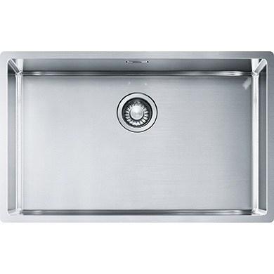 Franke BXX 210/110-68 Lavello 1 Vasca Rettangolare in Acciaio Inox Satinato 73x45 cm
