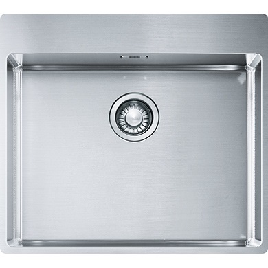 Franke Box BXX 210-54 TL Lavello 1 Vasca 57x51 cm Acciaio Inox Satinato Semifilo/Filotop