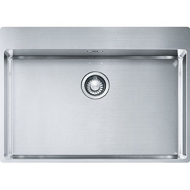 Franke BXX 210-68 TL Lavello ad incasso Semifilo/Filotop 1 Vasca Inox Satinato 715 x 510 mm