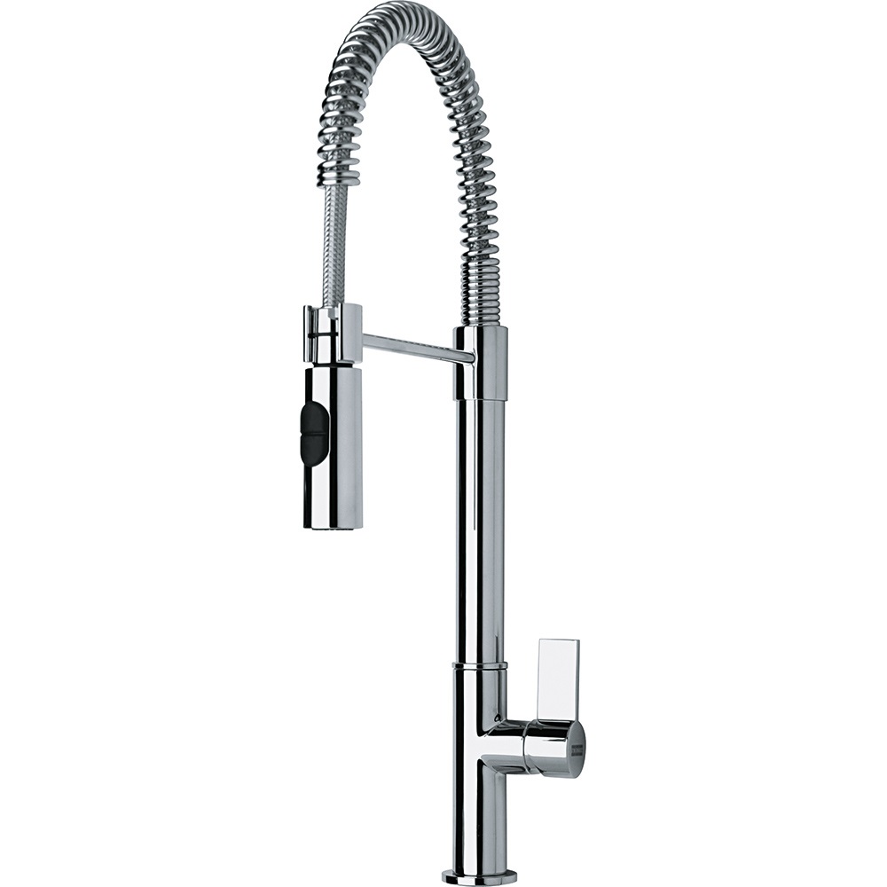 Franke Fox Pro Doccia 115.0486.993 Miscelatore Semi-professionale Cromo con Doccetta Orientabile e Rotazione Canna 360°