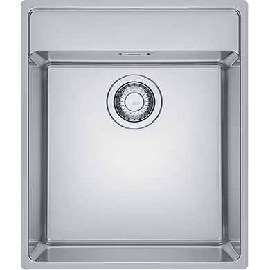 Franke MRX 210-40 TL Lavello ad Incasso Rettangolare in Acciaio Inox Satinato, 1 Vasca, Dimensioni 43x51 cm