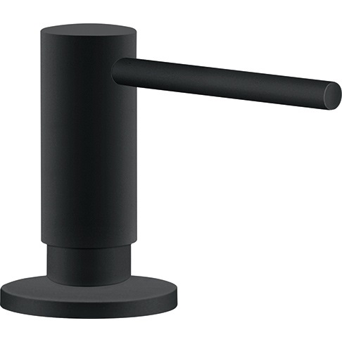 Franke Dispenser Sapone Cucina Black Matt Active - Capacità 300 ml, Materiale Ottone e Plastica, Altezza 322 mm