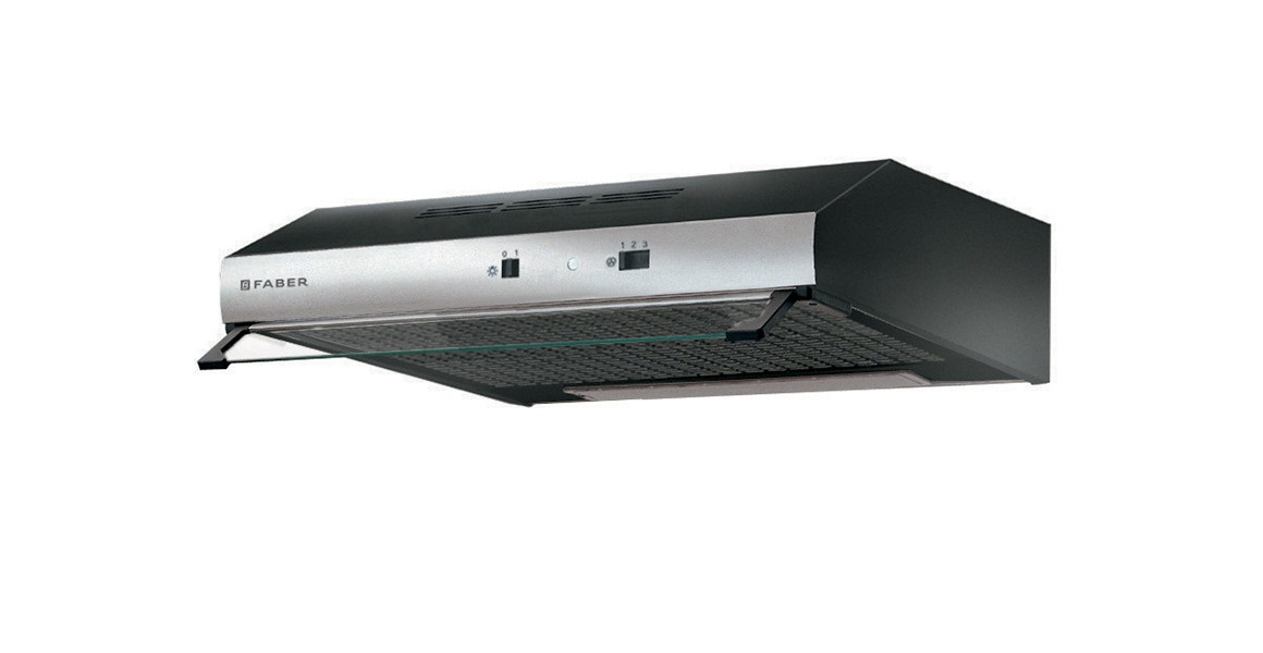 Faber TCH04-741 Cappa da Incasso 80 cm Nero/Acciaio Inox, Aspirante/Filtrante, 295 m³/h, Classe Energetica D