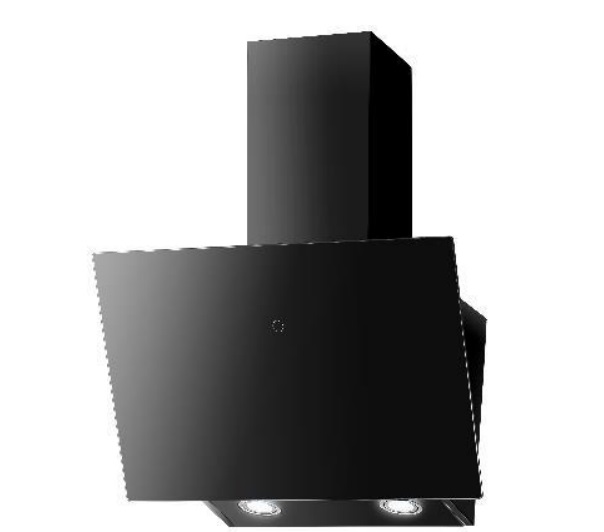 Faber Cappa Aspirante a Parete 330.0567.491 - 60 cm, Nero, 580 m³/h, Classe B, 67 dB, Comandi Touch Control