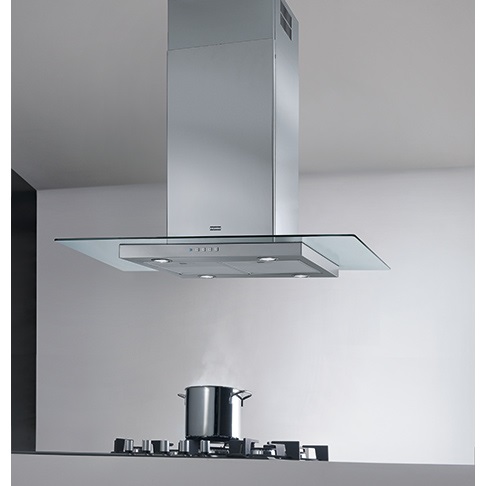 Franke FGL 925 I XS NP Cappa Aspirante a Isola 90 cm Acciaio Inox e Vetro 700 m³/h Classe Energetica B
