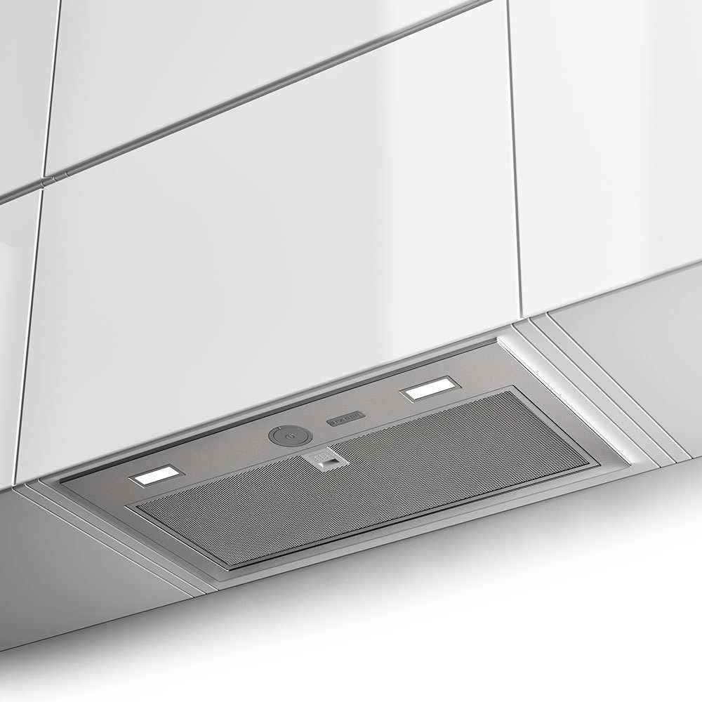 Faber Cappa da incasso Inka ICH SS A52 in Acciaio Inox 52 cm - Portata 390 m³/h, Aspirante o Filtrante