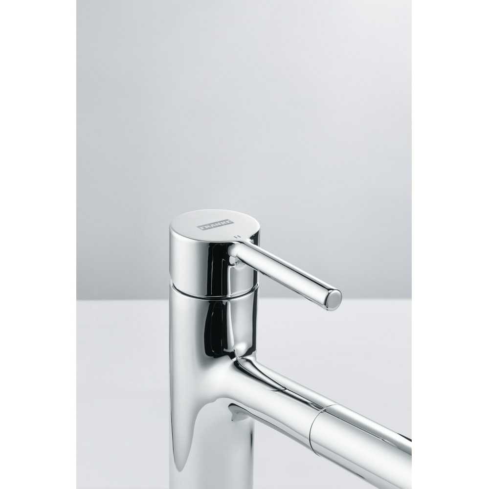 Franke Miscelatore da Incasso Monocomando Centro Doccia Cromo con Doccetta Estraibile e Rotazione Canna di 120°