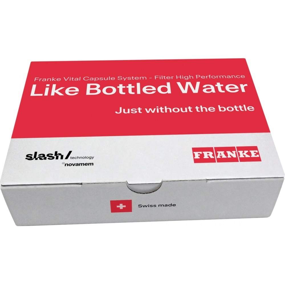 Franke Filtro per Sistemi per il trattamento acqua Vital High Performance 112.0607.498 - Set 3 Pezzi con Altissima Capacità di Filtrazione