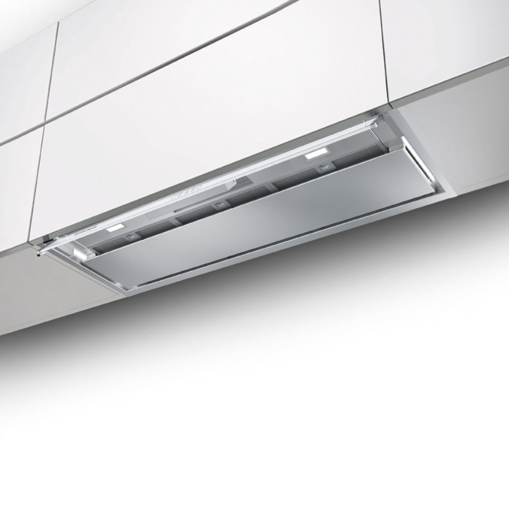 Faber IN-NOVA TOUCH X/WH A90 Cappa ad Incasso Sottopensile 90 cm Acciaio Inox e Vetro Bianco 670 m³/h Classe A