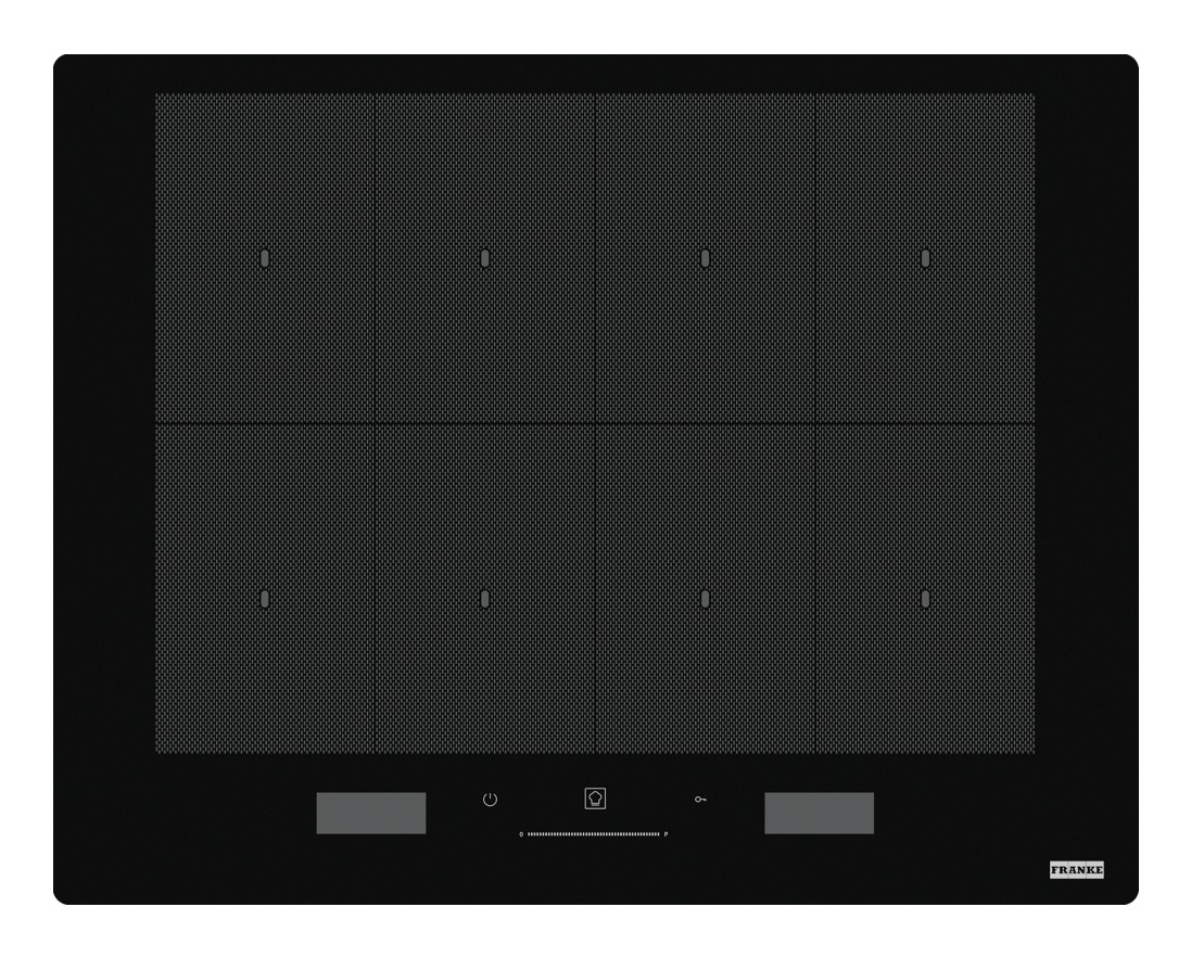 Franke FMY 658 I FP BK Piano Cottura a Induzione 65 cm Nero Vetroceramica 8 Zone Touch Control