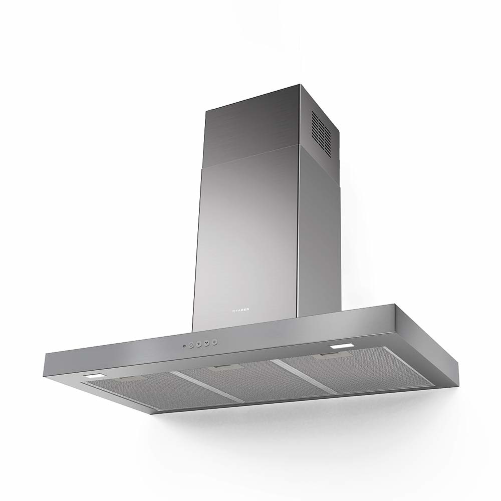 Faber Stilo Comfort X A90 Cappa Aspirante a Parete 90 cm in Acciaio Inox 690 m³/h con Illuminazione LED