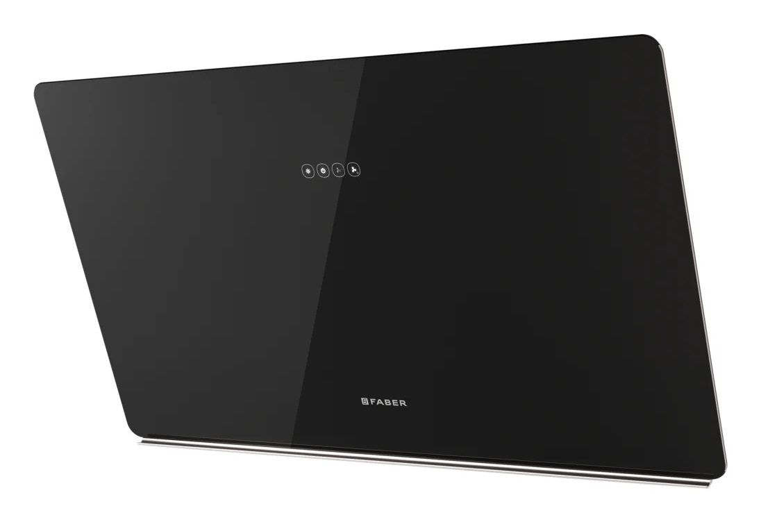 Faber Glam Light Zero Drip A80/2 Cappa a parete 80 cm Nero Vetro Aspirante/Filtrante 640 m³/h Classe B