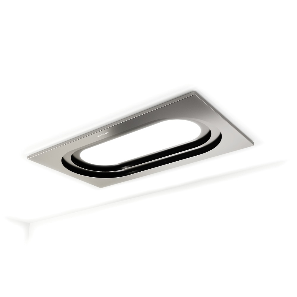 FABER S.p.A. Inside UP IX A90 Cappa a soffitto integrata in Acciaio inox 90 cm 700 m³/h Classe B con illuminazione LED e comandi touch