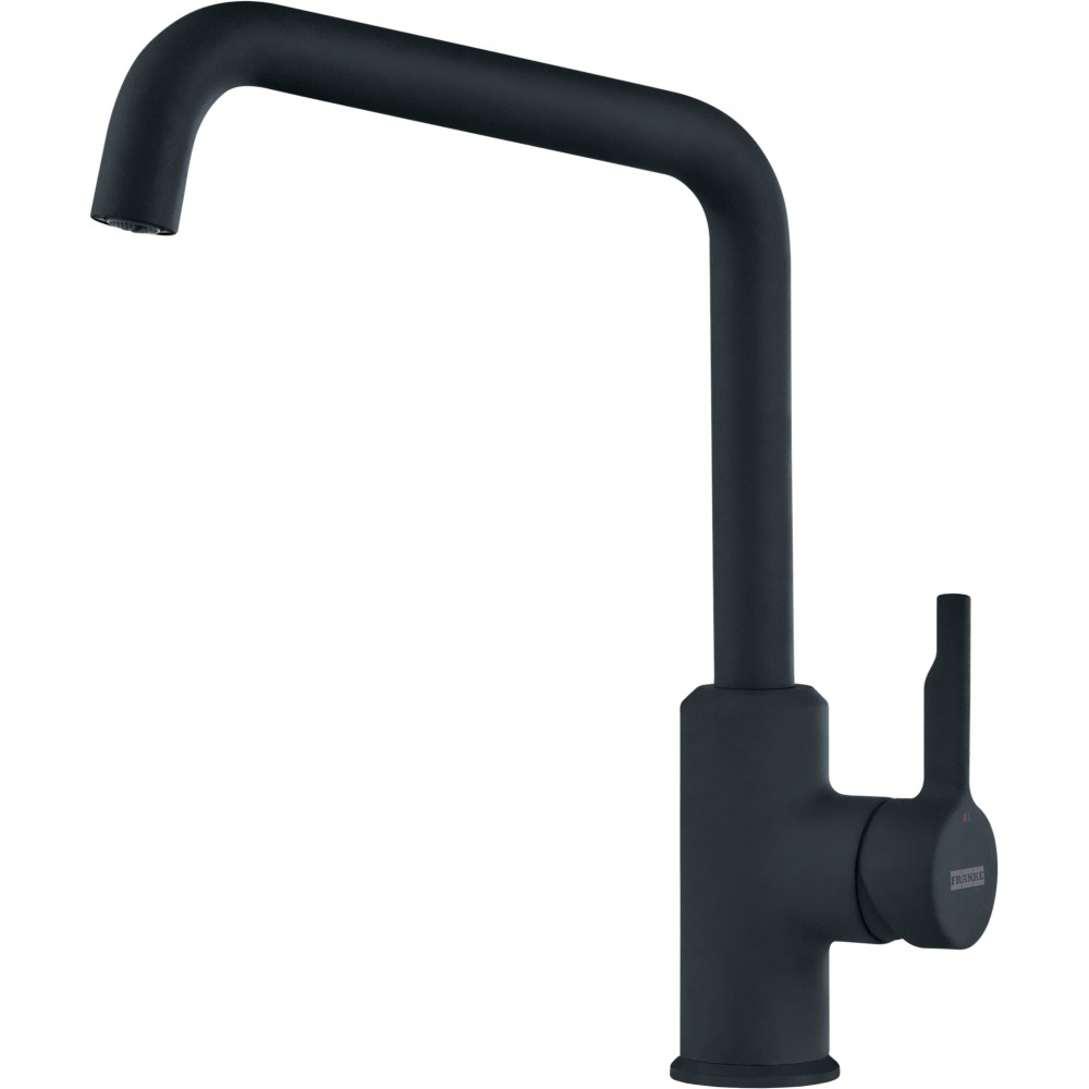 Franke Miscelatore Monocomando Urban Canna Girevole Black Matt - 115.0627.524, Altezza 30,8 cm, Rotazione 150°