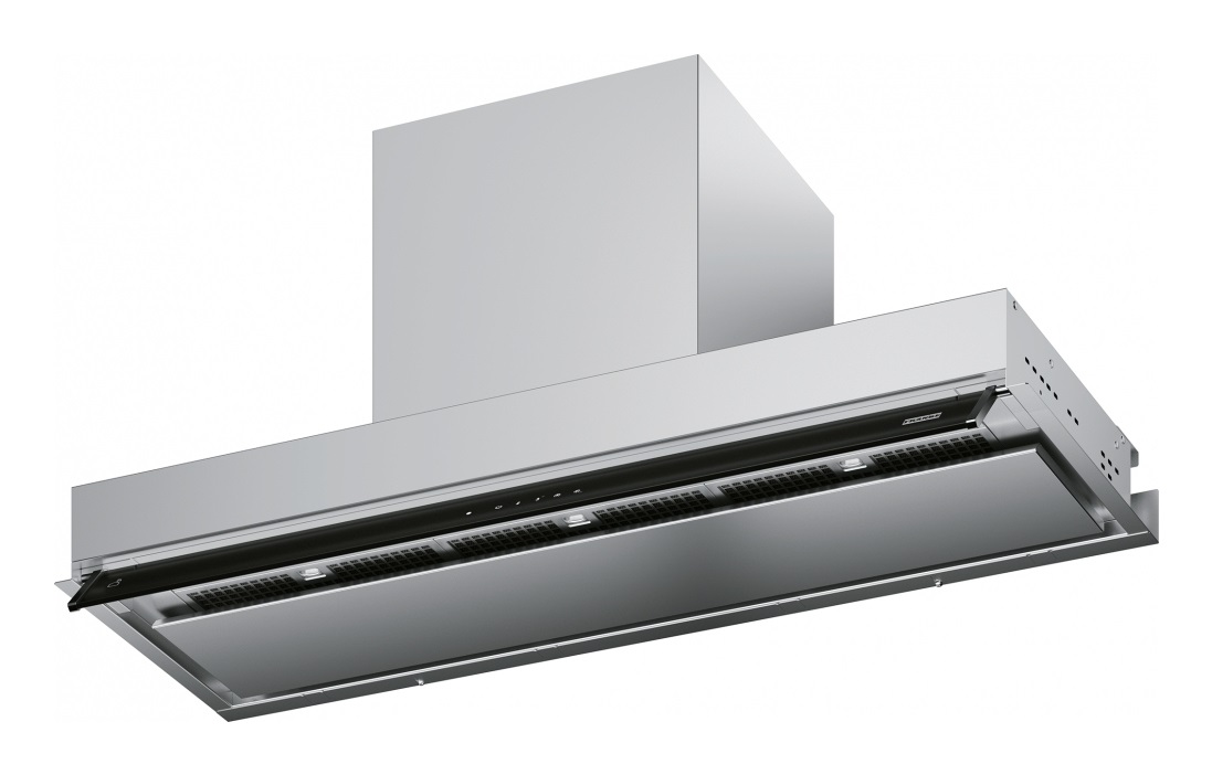 Franke Cappa da Incasso FSAS A90 BK/XS 90 cm Inox Satinato Classe A con Sensore AQ Sense e Controllo Touch, 570 m³/h
