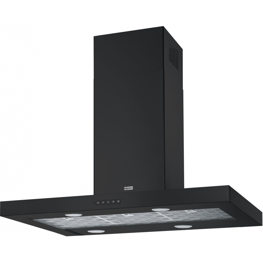 Franke Tale 905 I BK Cappa Aspirante a Isola 90 cm Nero Opaco 450 m³/h A con Controllo Touch e Illuminazione LED
