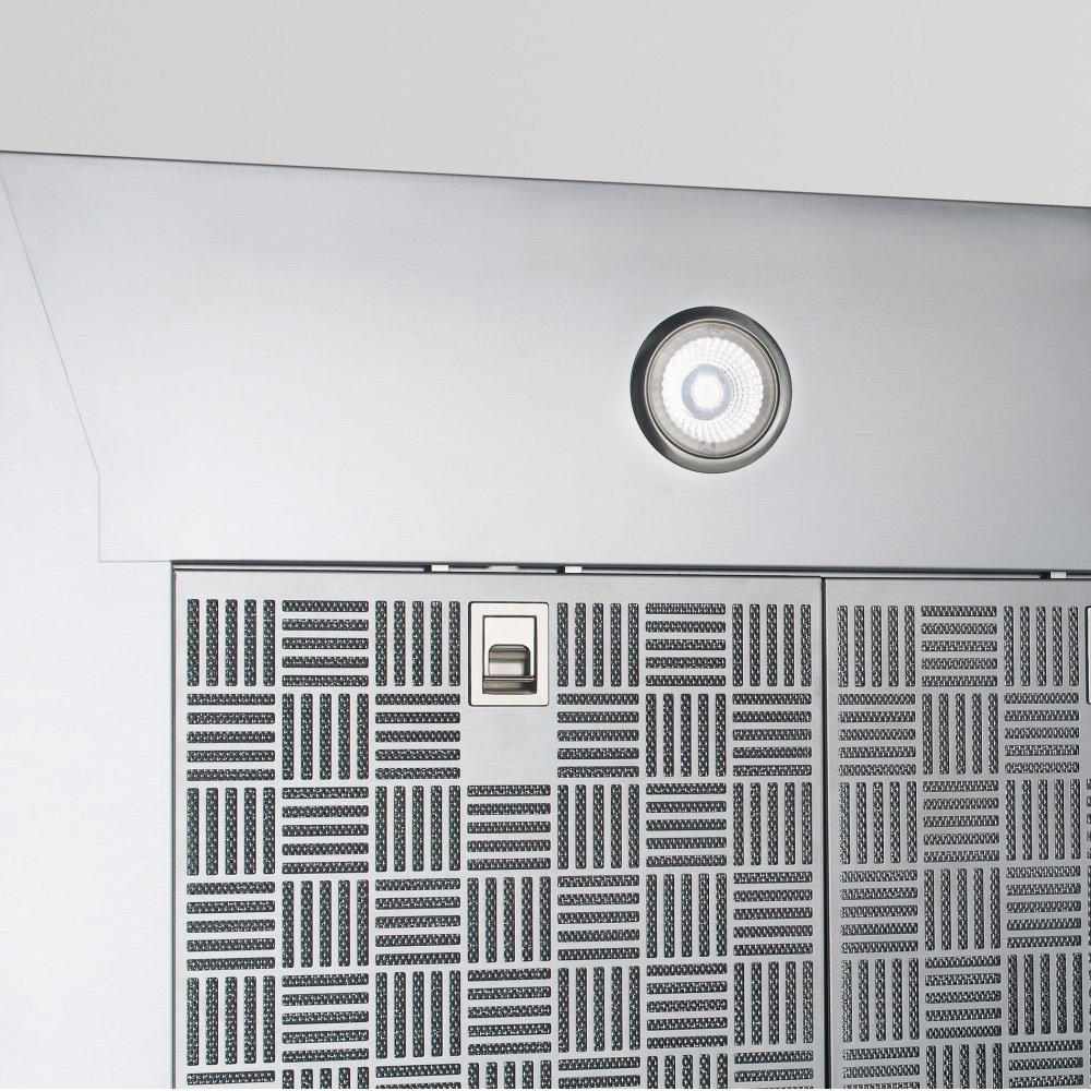 Franke Tale 905 I BK Cappa Aspirante a Isola 90 cm Nero Opaco 450 m³/h A con Controllo Touch e Illuminazione LED