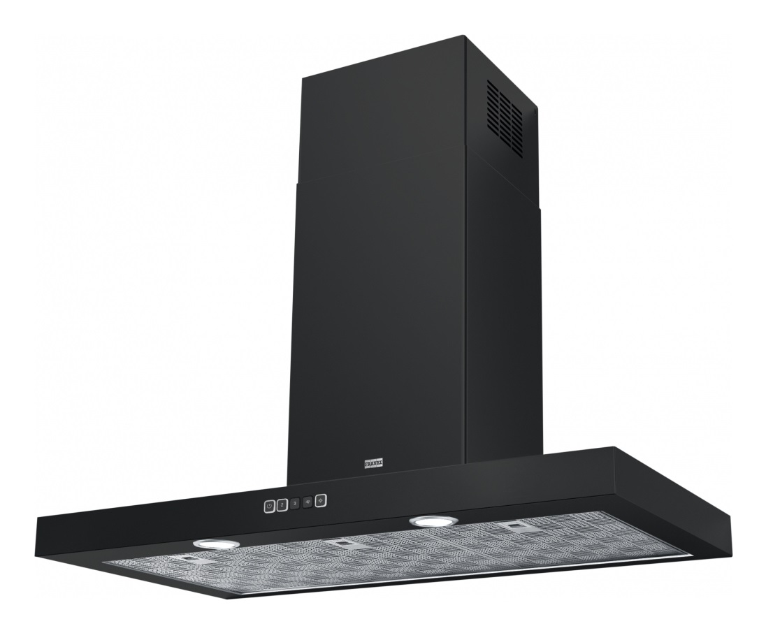 Franke TALE 915 W BK Cappa Aspirante a Parete 90 cm Nero Opaco 450 m³/h A con Controllo Touch e Illuminazione LED