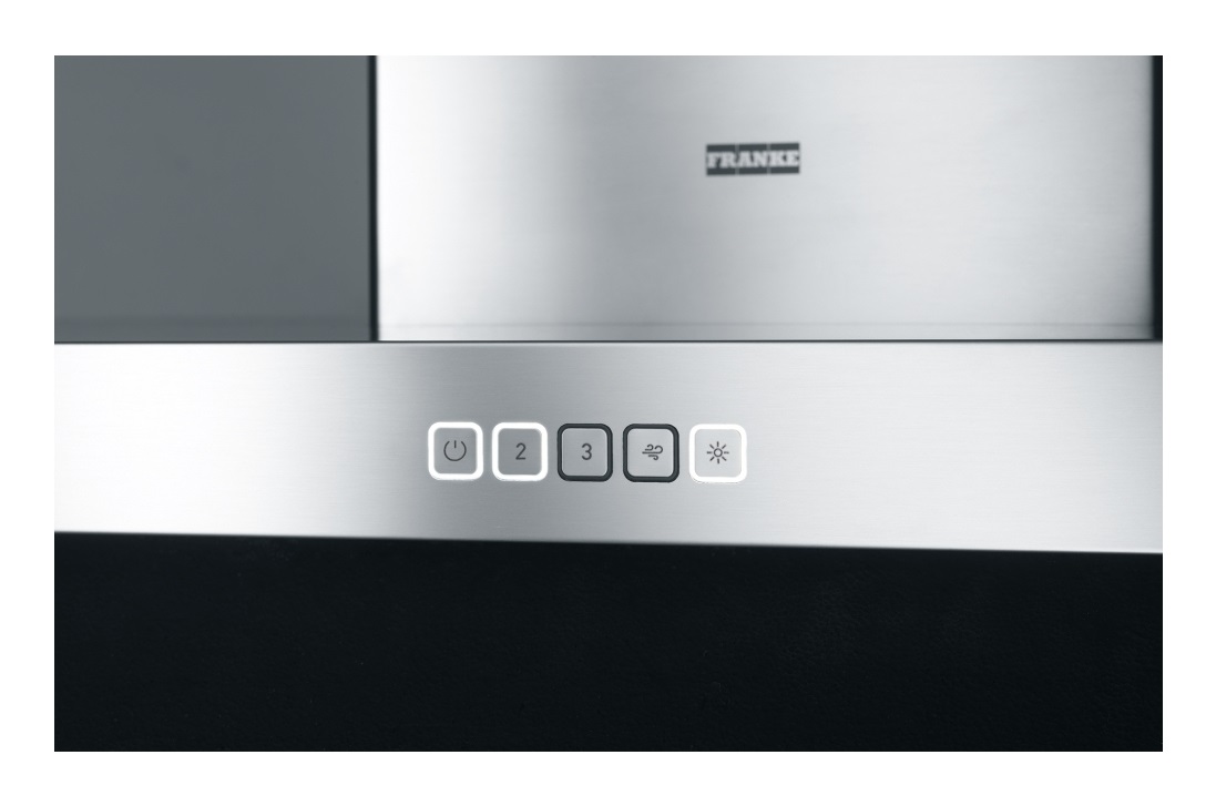 Franke TALE 915 W BK Cappa Aspirante a Parete 90 cm Nero Opaco 450 m³/h A con Controllo Touch e Illuminazione LED