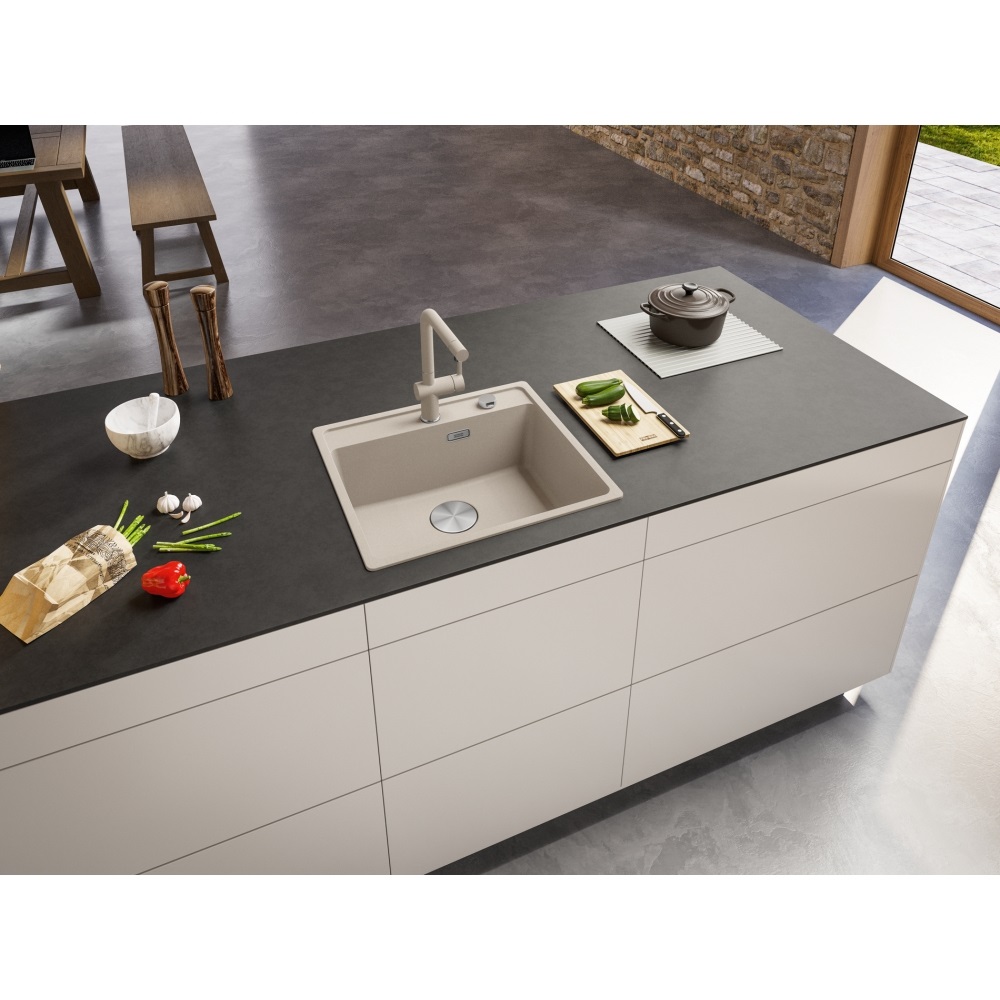 Franke MARIS MRG 610-52 TL Lavello da Incasso 1 Vasca 56 x 51 cm in Fragranite Sahara