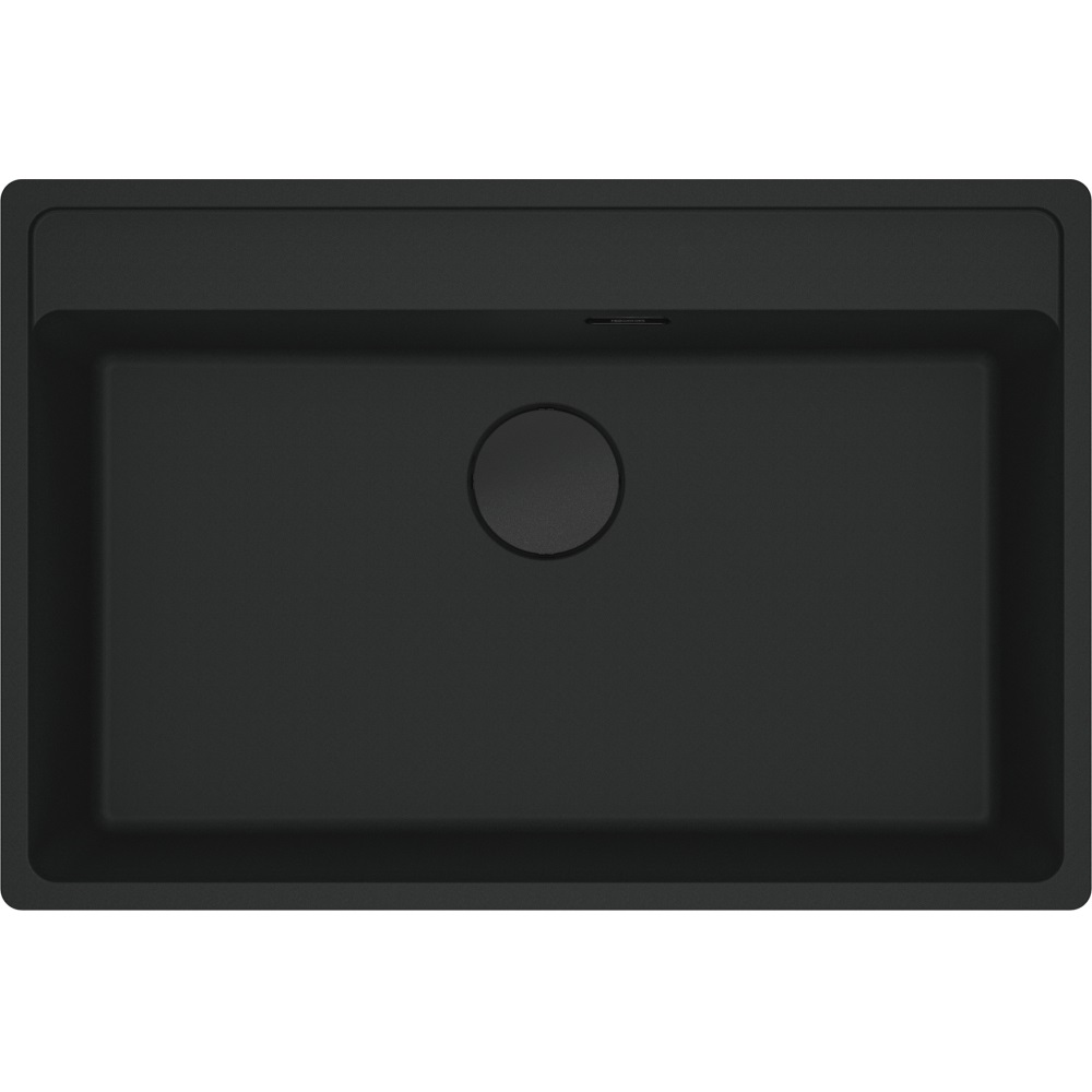 Franke MRG 610-72 TL Lavello da Incasso in Fragranite Nero Opaco 76 x 51 cm con 1 Vasca e Accessori Inclusi