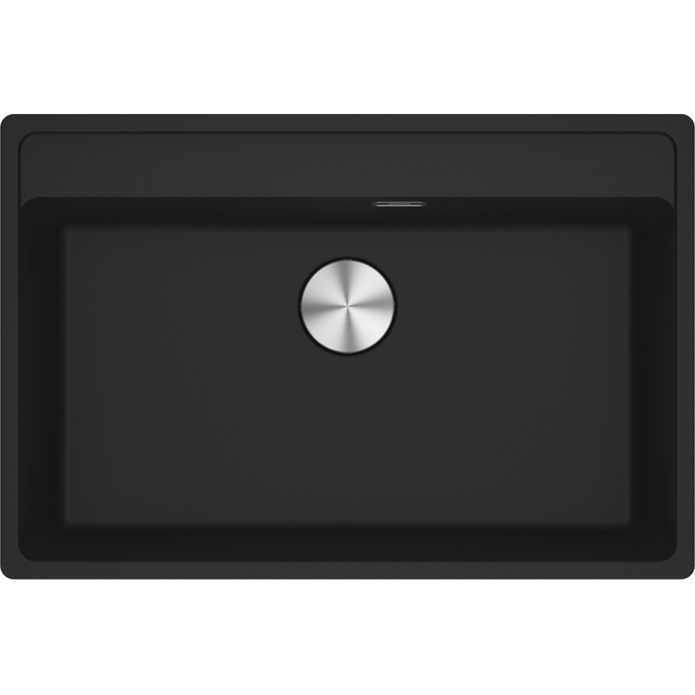 Franke MRG 610-72 TL Lavello montato su piano in Fragranito Nero, 1 vasca, 76 x 51 cm