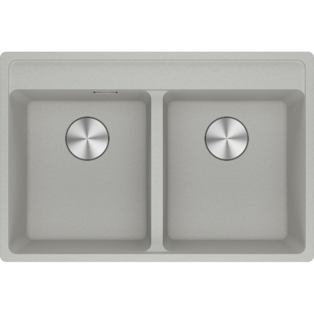 Franke MRG 620-35-35 TL Lavello da Incasso Rettangolare in Fragranite Alluminio 2 Vasche 76 x 51 cm