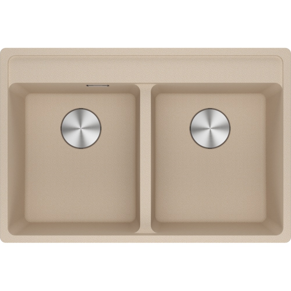 Franke MRG 620-35-35 TL Lavello ad Incasso Rettangolare in Fragranito Avena 76 x 51 cm con 2 Vasche