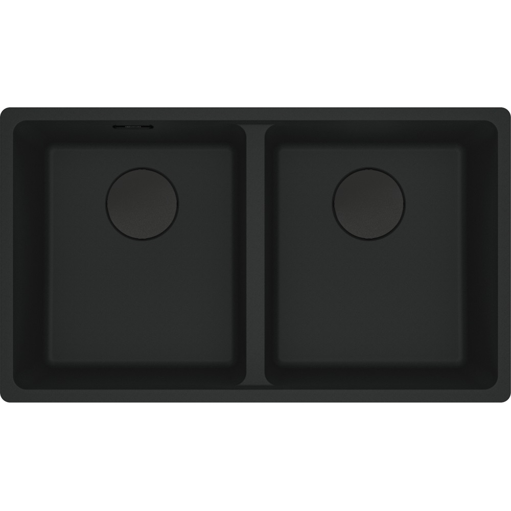 Franke MRG 620-35-35 Lavello da Incasso 2 Vasche in Fragranite Black Matt 76 x 44 cm