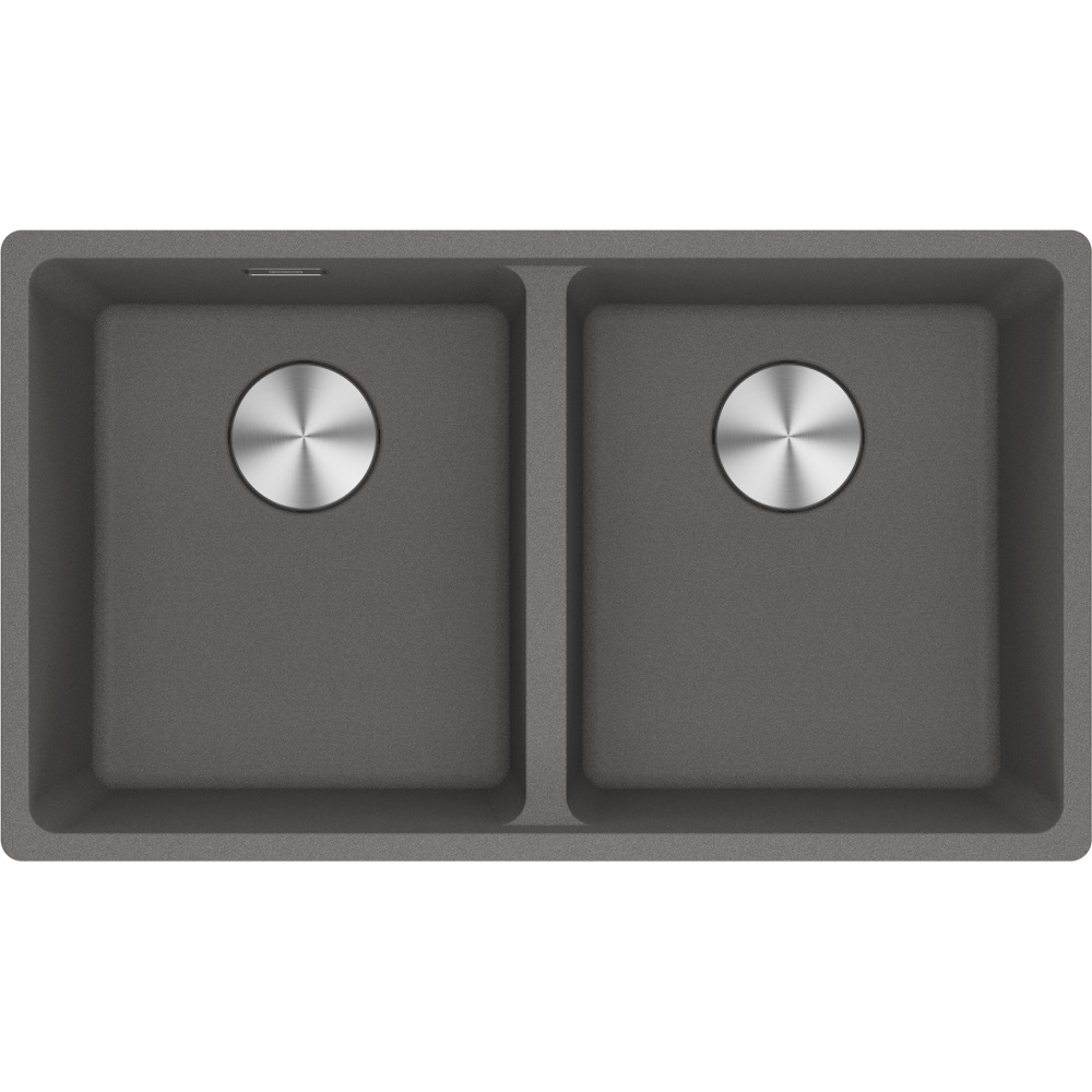 Franke MRG 620-35-35 Lavello ad Incasso Rettangolare in Fragranito Stone Grey 76x44 cm con 2 Vasche