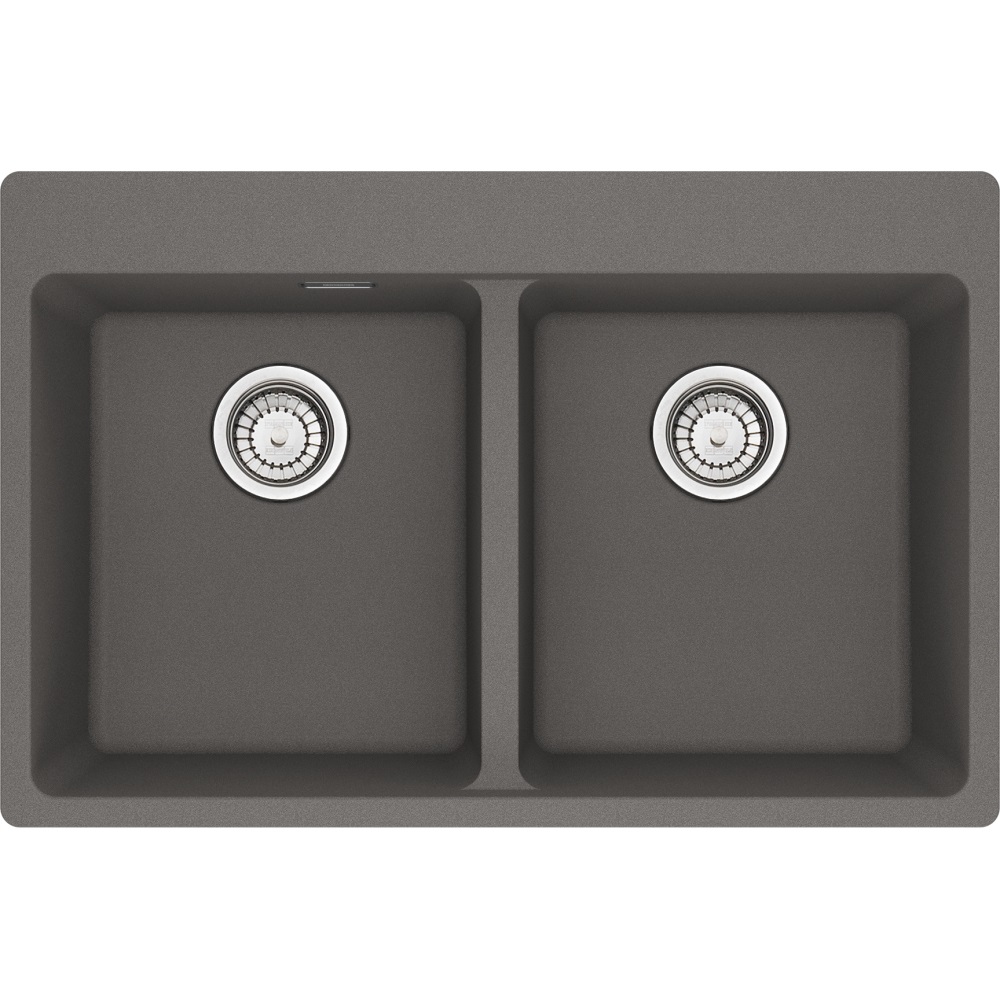 Franke MRG 620-34-34 FTL Lavello da Incasso in Fragranite Stone Grey con 2 Vasche 76 x 50 cm