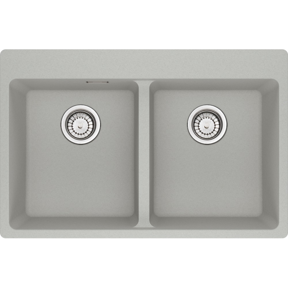 Franke MRG 620-34-34 FTL Lavello da Incasso in Fragranite Alluminio 76 x 50 cm con 2 Vasche
