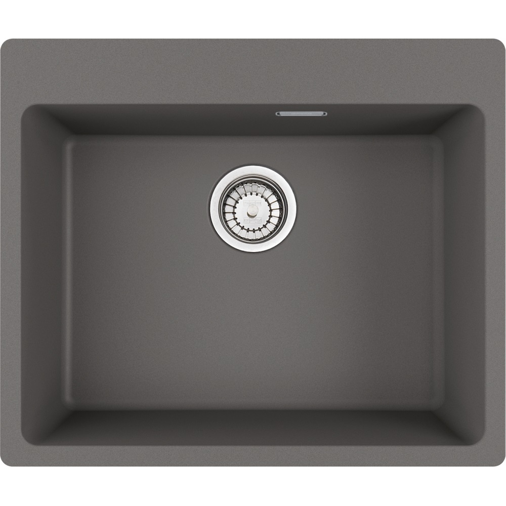 Franke Centro MRG 610-54 FTL Lavello Montato su Piano Rettangolare in Fragranito Stone Grey - 1 Vasca 59 x 50 cm