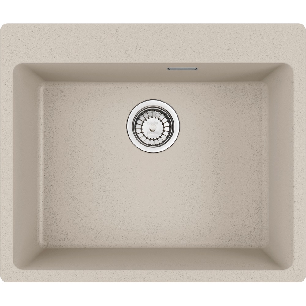 Franke MRG 610-54 FTL Lavello Montato su Piano Rettangolare in Fragranito Sahara - 1 Vasca 59 x 50 cm