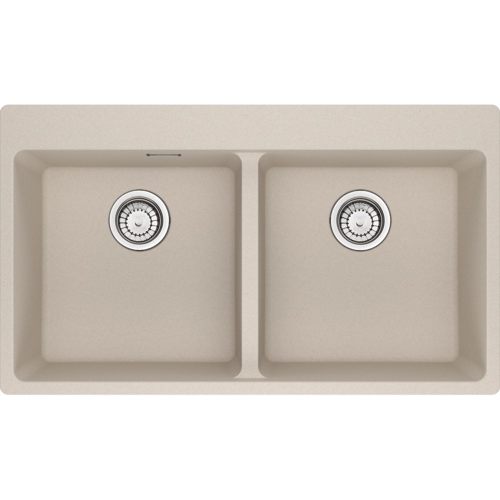 Franke MRG 620-39-39 FTL Lavello ad Incasso in Fragranito Sahara 86 x 50 cm con 2 Vasche e Profondità 200 mm