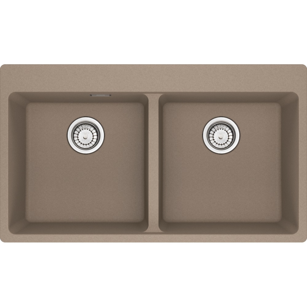 Franke MRG 620-39-39 FTL Lavello ad Incasso Fragranite 2 Vasche 86 x 50 cm Finitura Oyster