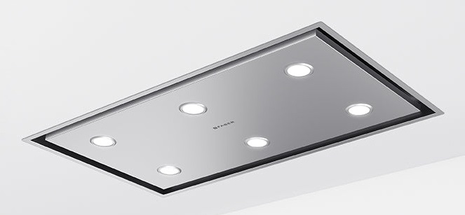 Faber HEAVEN BRIGHT A90 X KL Cappa a Soffitto 90 cm Aspirante in Acciaio Inox 750 m³/h Classe A con Connettività K-LINK
