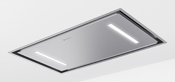 Faber Cappa a soffitto HEAVEN DUAL LIGHT A90 X FLAT in Acciaio Inox, 90 cm, Classe A , 400 m³/h, Illuminazione a LED