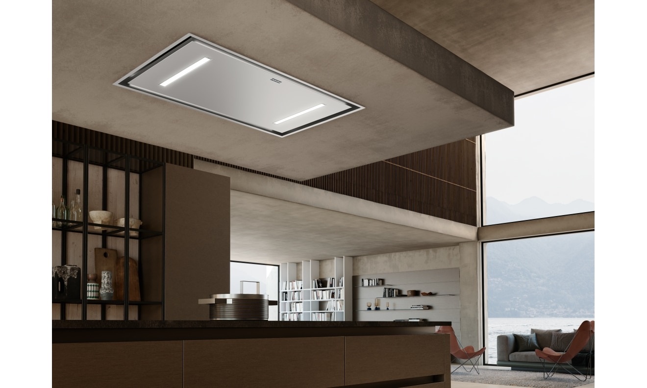 Franke FCMY 90 C XS A Cappa a soffitto 90 cm Inox satinato A con Wi-Fi e ventilazione continua