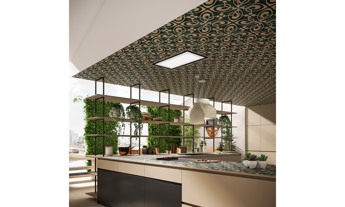 Franke FCMY 90 C WHG A FL Cappa a soffitto 90 cm Cristallo Bianco Classe Energetica A 520 m³/h