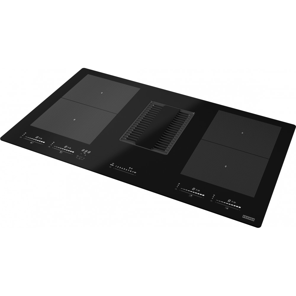 Franke FMY 839 HE Nero Da incasso 83 cm Piano cottura a induzione 4 zone con cappa integrata - Cristallo Nero