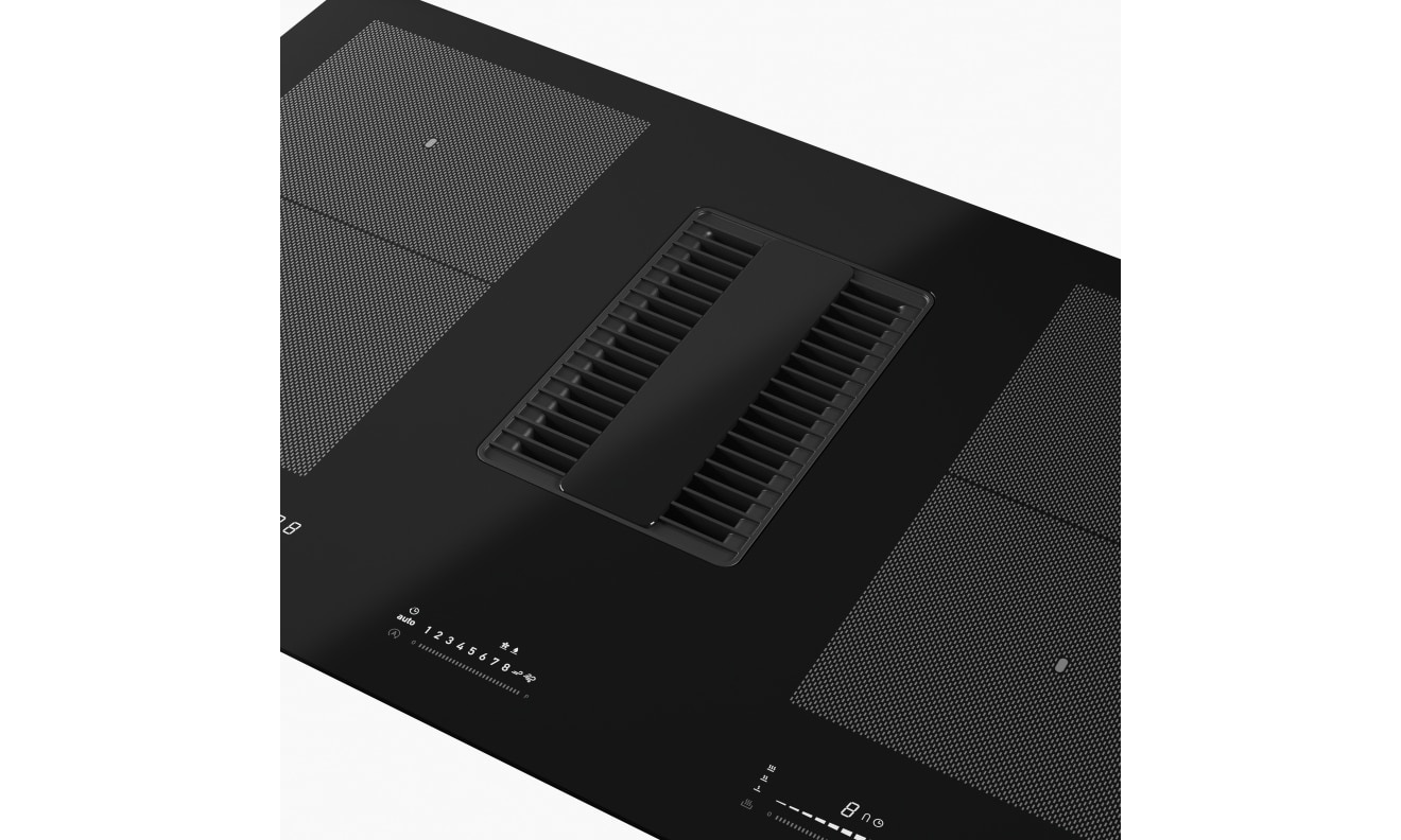 Franke FMY 839 HE Nero Da incasso 83 cm Piano cottura a induzione 4 zone con cappa integrata - Cristallo Nero