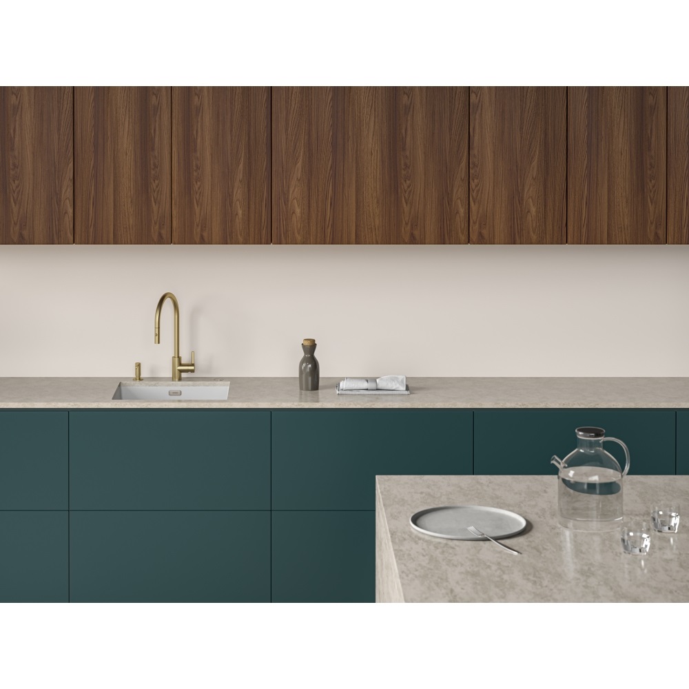 Franke Eos Neo Miscelatore Monocomando Oro con Doccetta Estraibile e Canna Girevole