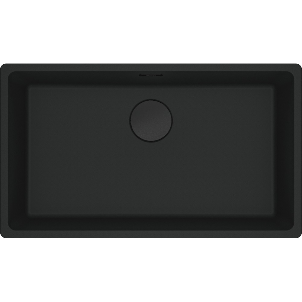 Franke Maris MRG 110-62 Lavello ad incasso Rettangolare in Granito Nero con 1 Ciotola
