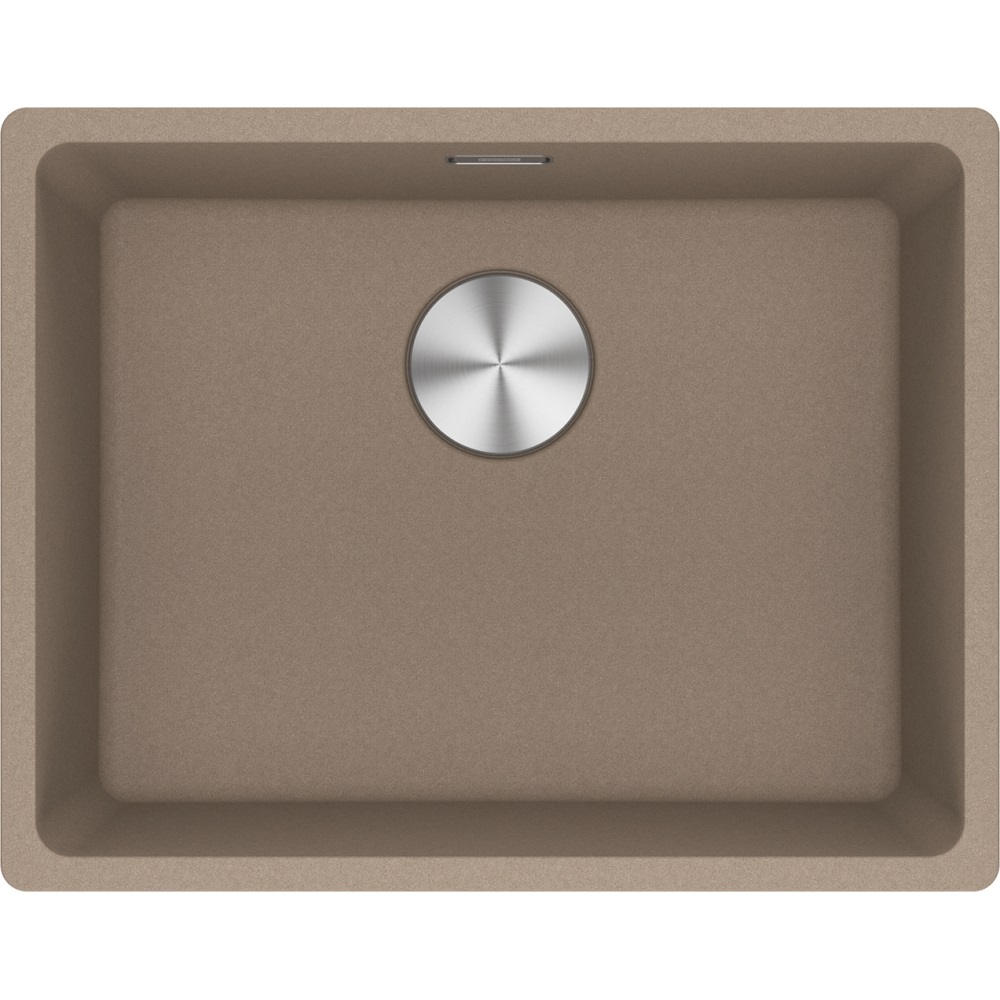 Franke Maris MRG 110-52 Lavello ad incasso Rettangolare in Granito Marrone, 1 Ciotola, Dimensioni 553x433 mm